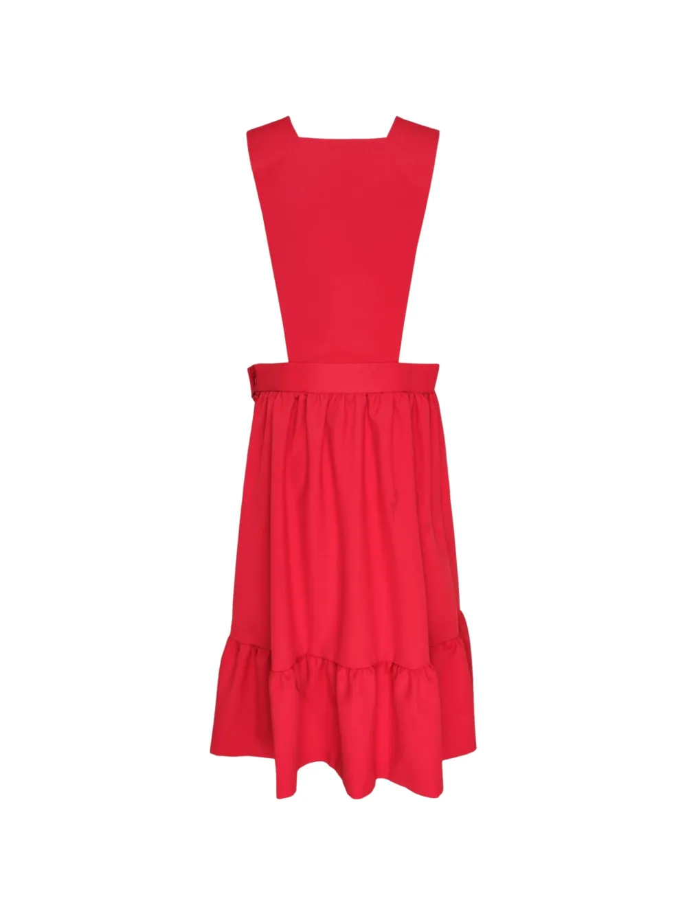 Comme Des Garçons Girl Pinafore midi-jurk met ruches Rood