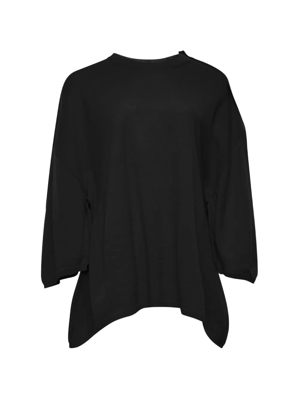 Comme Des Garçons Comme Des Garçons Maglione con orlo curvo - Nero