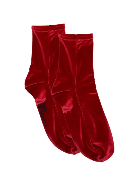 Noir Kei Ninomiya calcetines cortos de velour