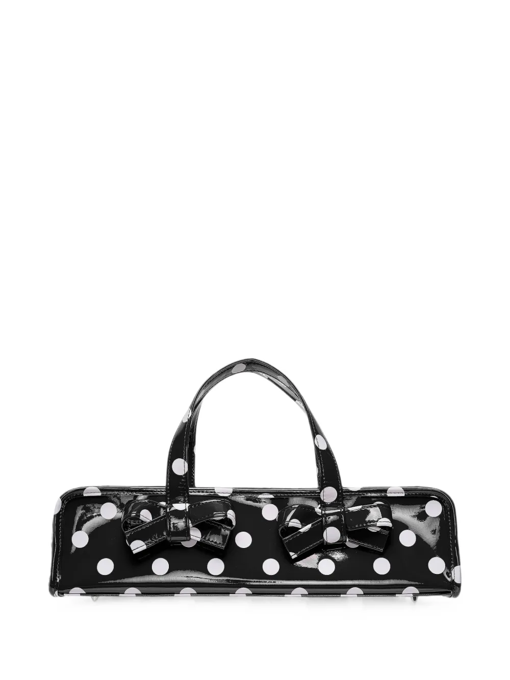 Comme Des Garçons Girl polka-dot bow-embellished tote bag - Nero