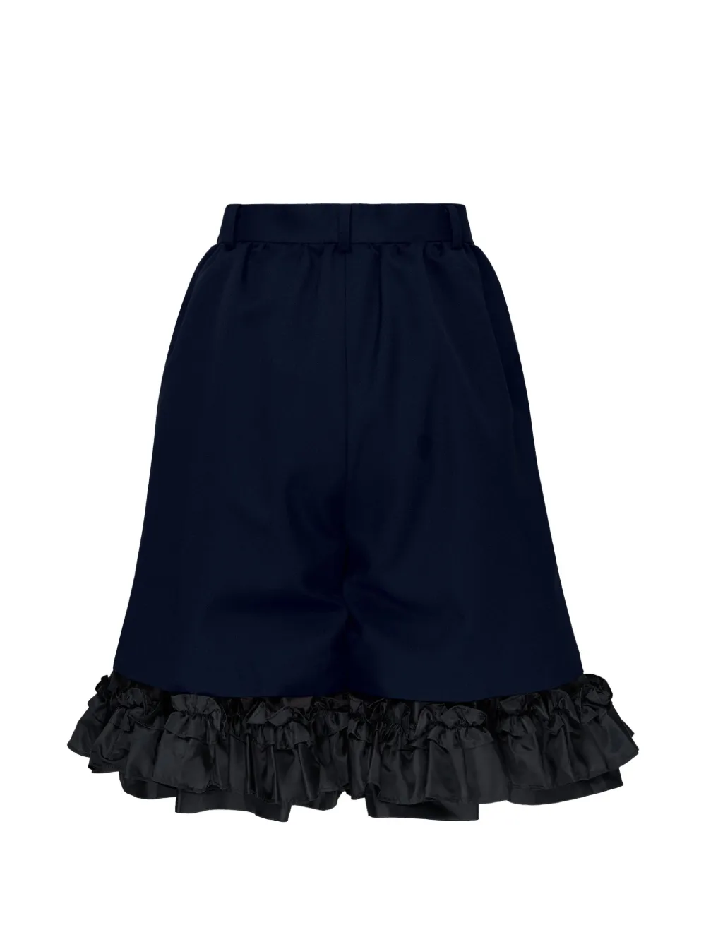 Comme Des Garçons Girl Shorts met ruches en wijde pijpen Blauw