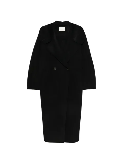 Lisa Yang double-breasted button-fatening coat