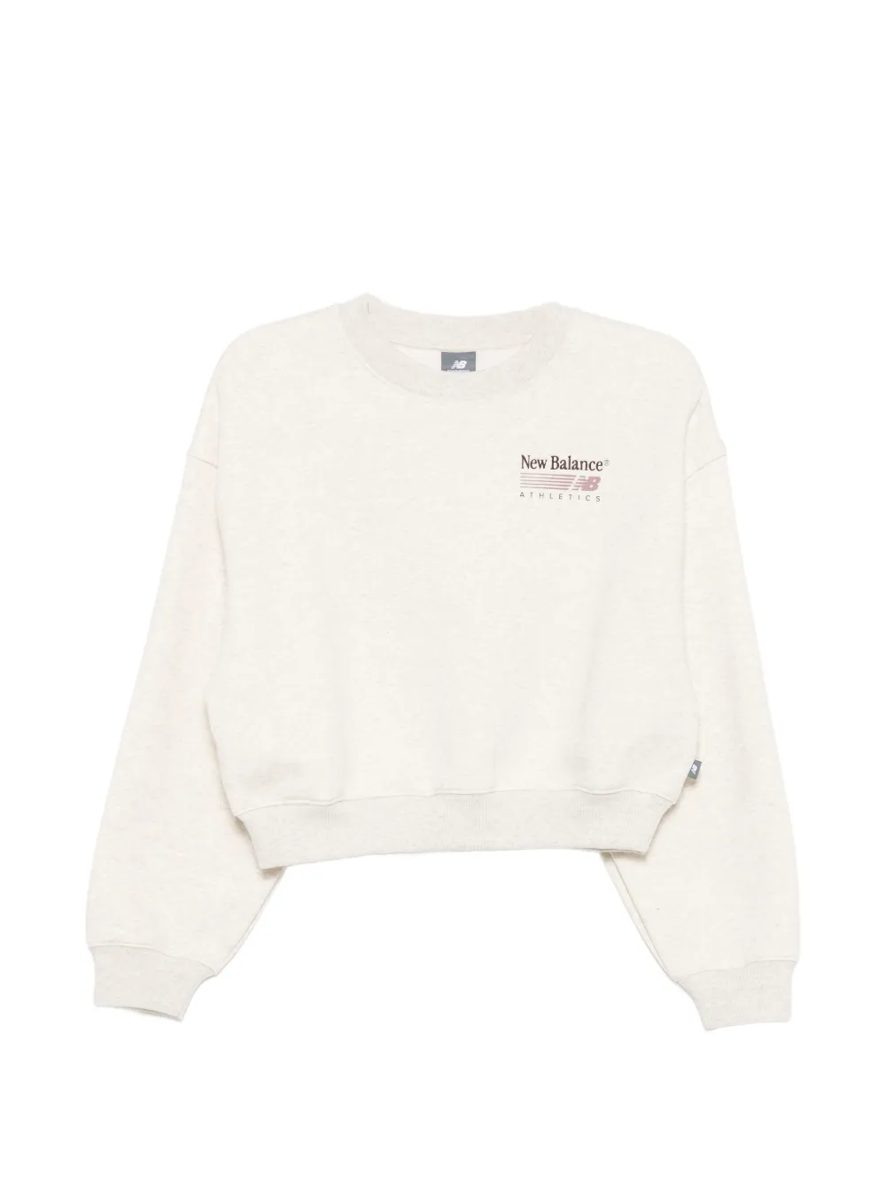 New Balance logo-print cropped sweater