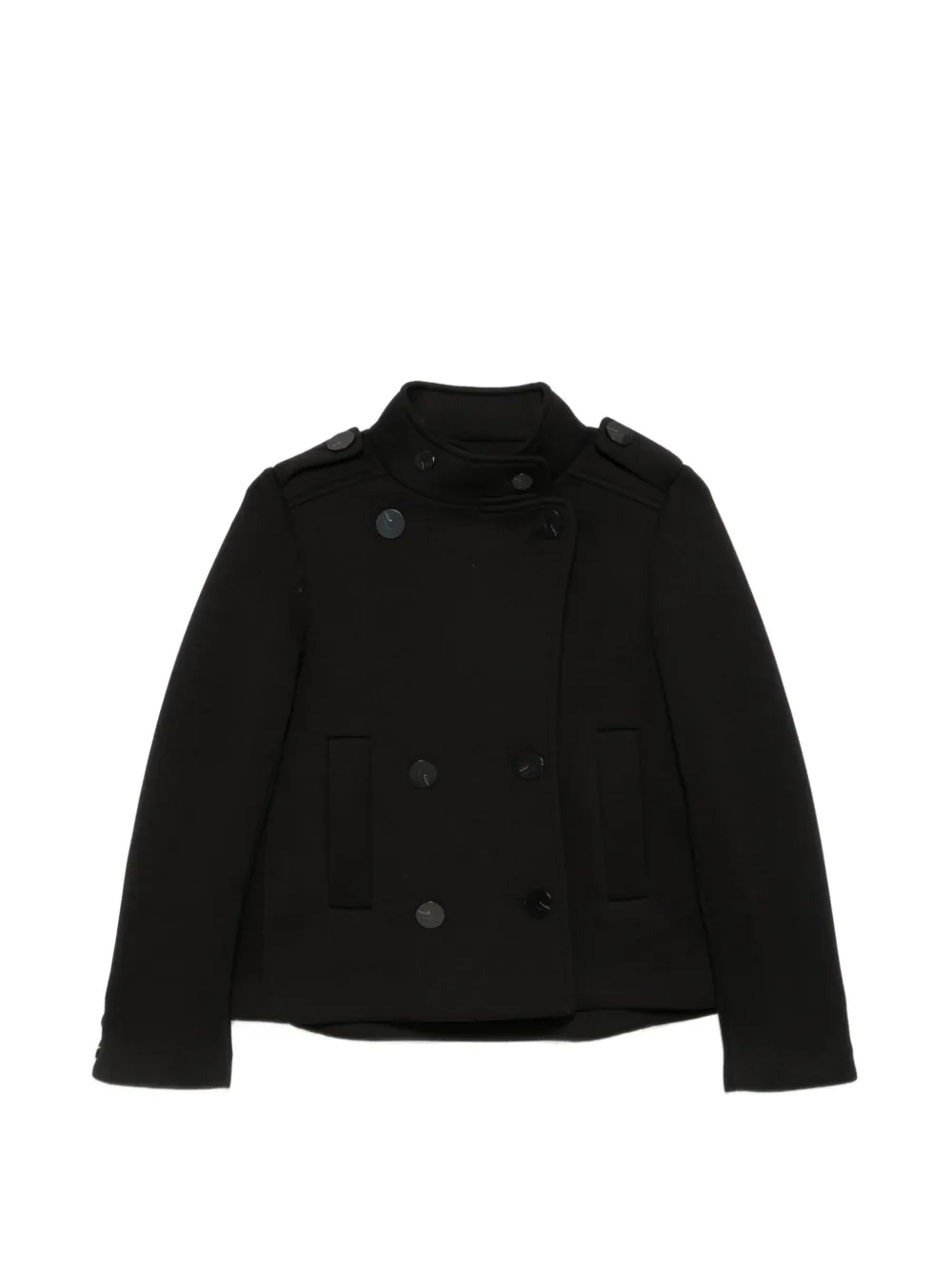 PSOPHIA double-breasted epaulette coat