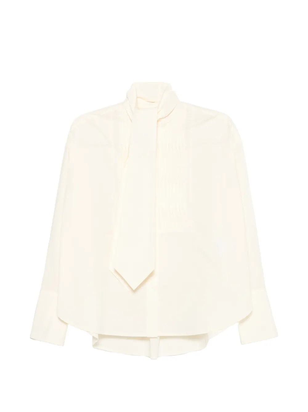 PSOPHIA pintuck-pleated tie-waist shirt