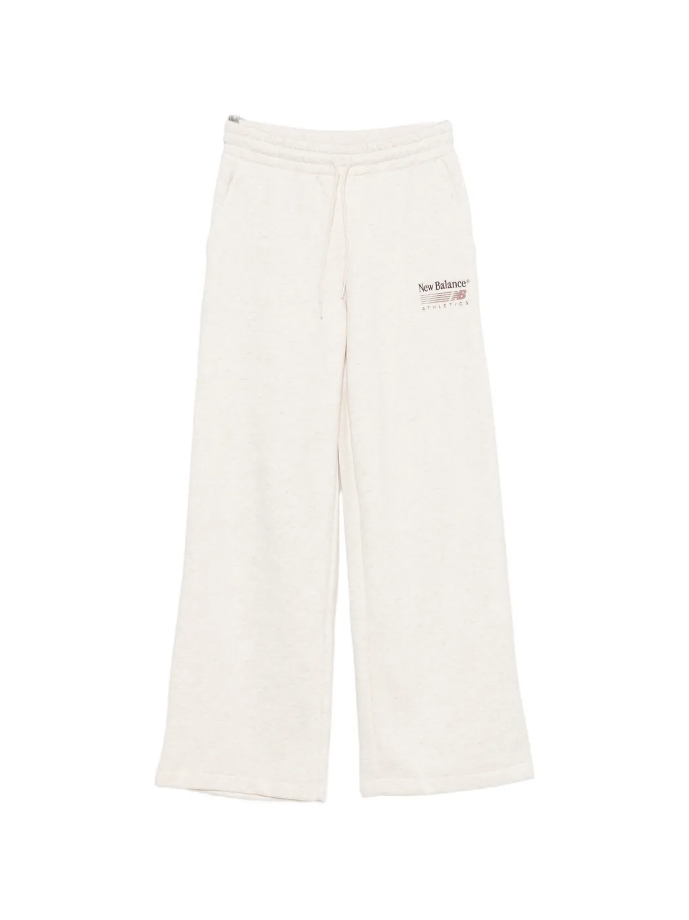 New Balance logo-print wide-leg track pants - Toni neutri