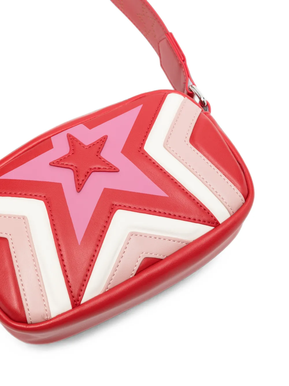 Stella McCartney Kids Schoudertas met patch Rood