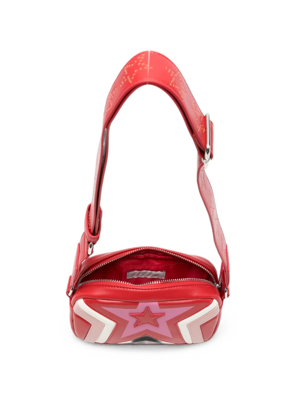 Stella McCartney Kids Schoudertas met patch Rood