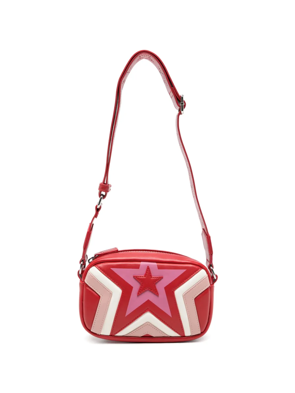 Stella McCartney Kids Borsa a spalla con applicazione a stella - Rosso