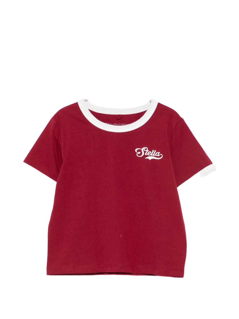 Stella McCartney Kids sequin-embellished tulle T-shirt - Rosso