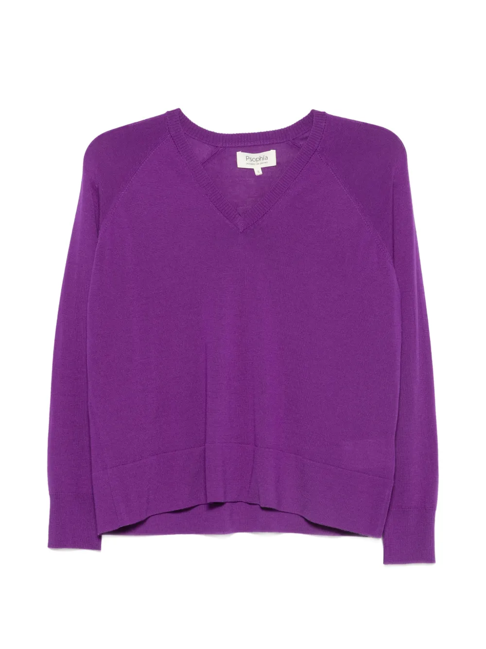 PSOPHIA V-neck raglan-sleeve sweater