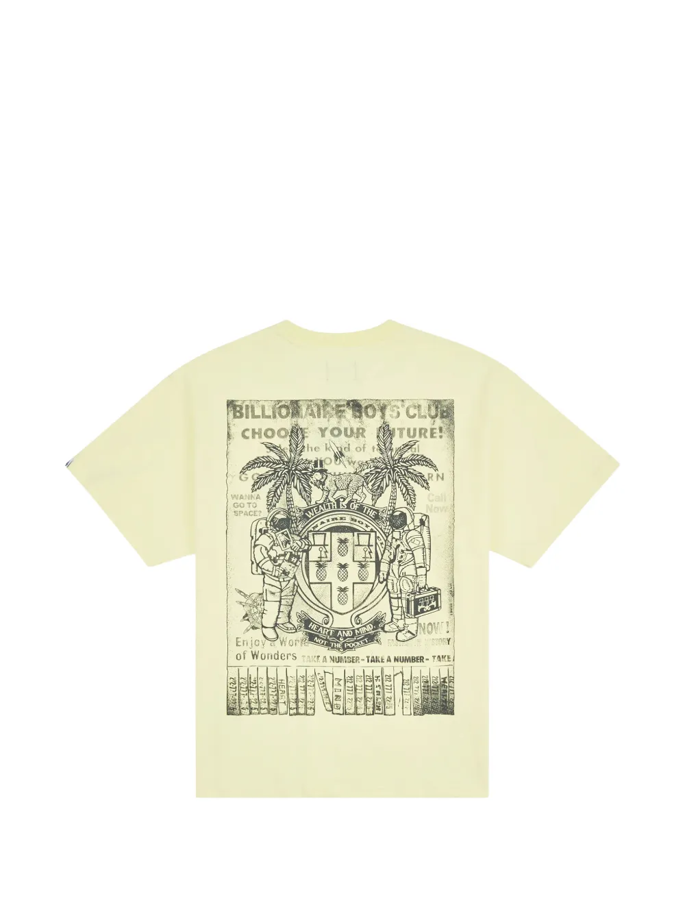 Billionaire Boys Club Call Now T-shirt met grafische print Geel