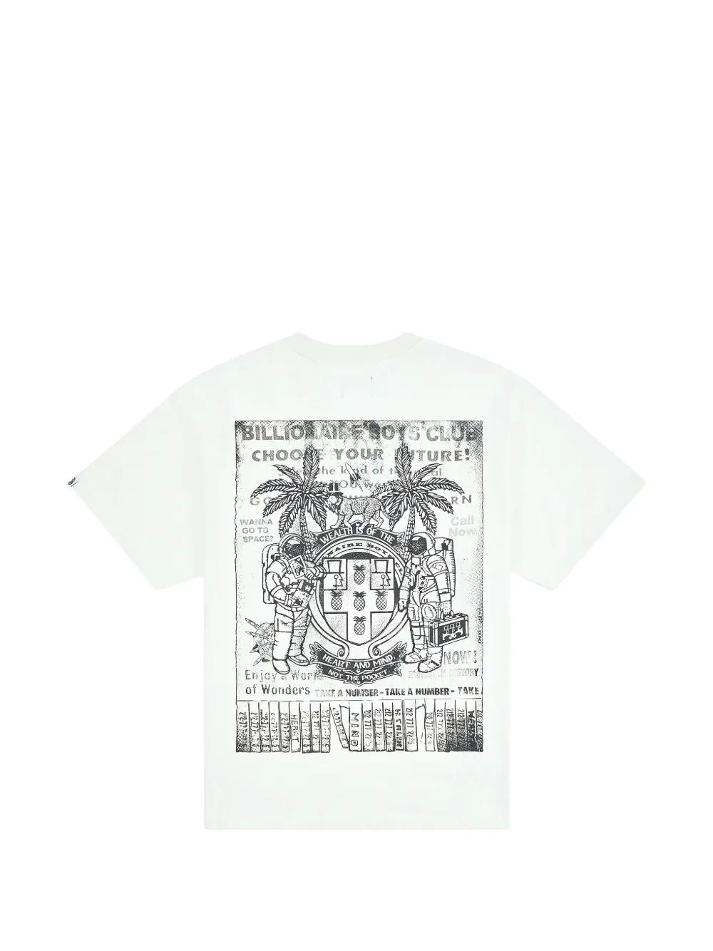 Billionaire Boys Club Gardenia T-shirt met grafische print Wit