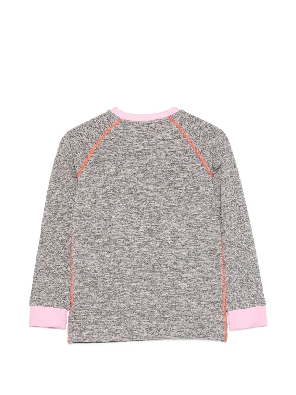 Stella McCartney Kids logo-patch raglan-sleeve T-shirt Grijs
