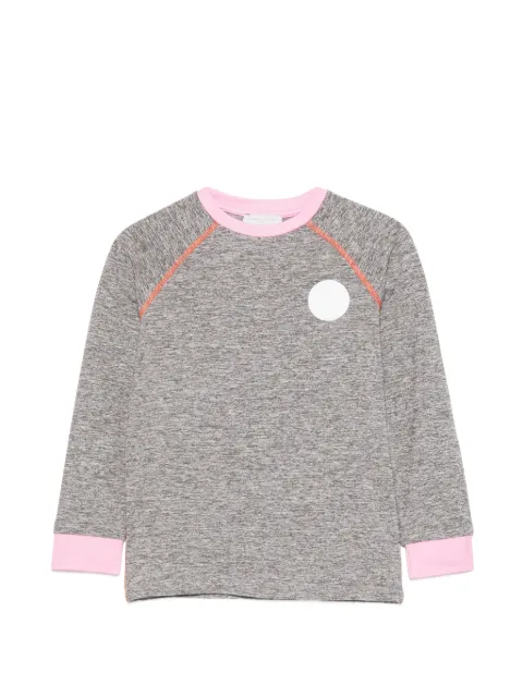 Stella McCartney Kids logo-patch raglan-sleeve T-shirt