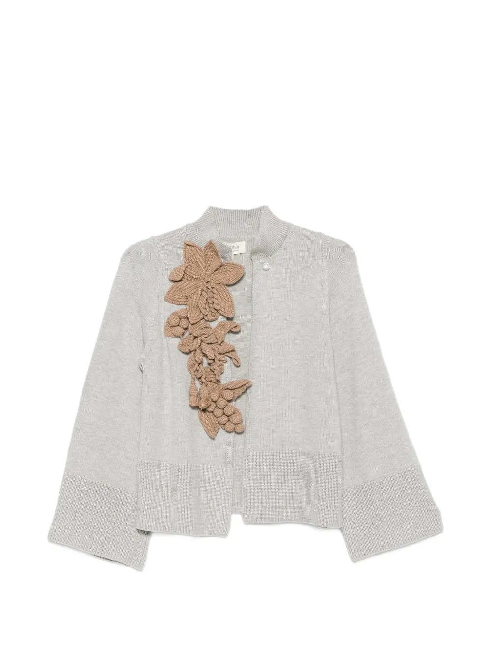 PSOPHIA flower-appliqué cardigan