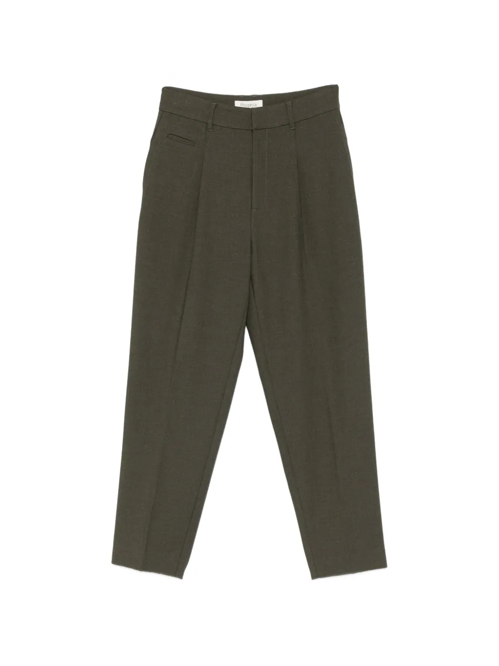 PSOPHIA pleated tapered trousers