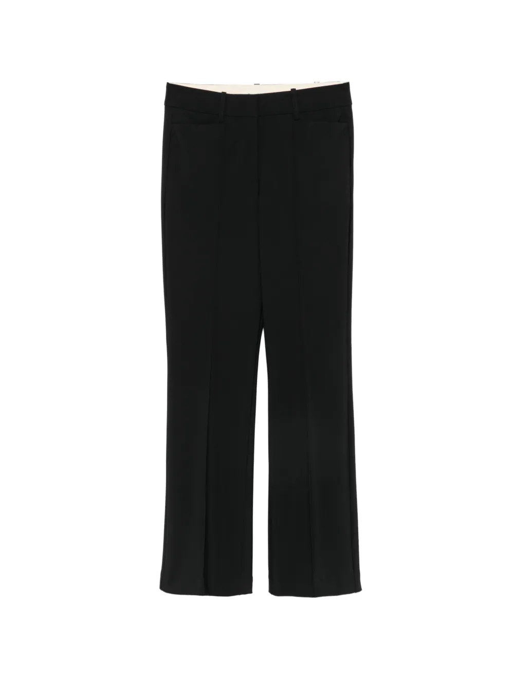 PSOPHIA pressed-crease flared trousers