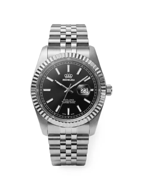Richelieu Swiss Classic fluted bezel 38mm watch