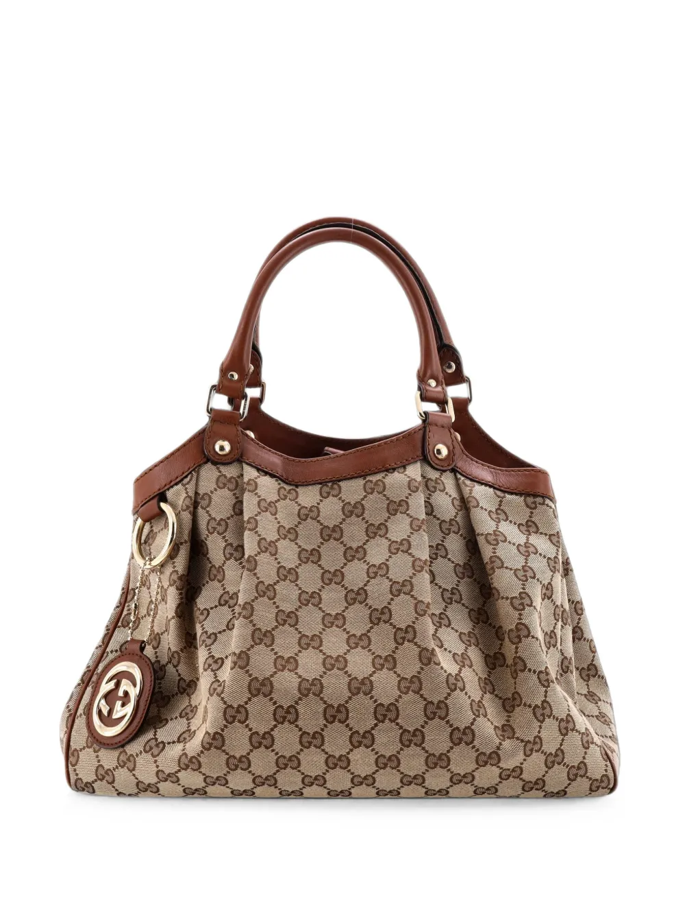 Gucci Pre-Owned Sukey GG Canvas with Leather Medium tote bag - Marrone