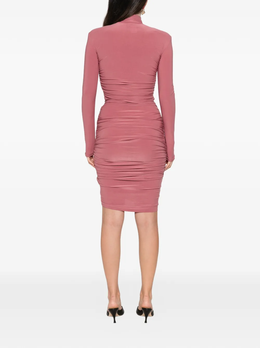 MITILIANE COUTURE Mini-jurk met ruches en rits Roze