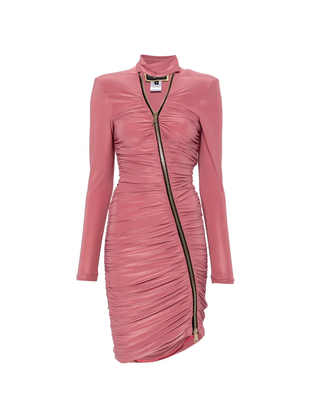 MITILIANE COUTURE ruched zipped mini dress