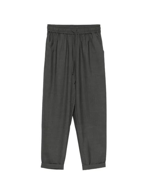 PSOPHIA drawstring-fastening cropped trousers