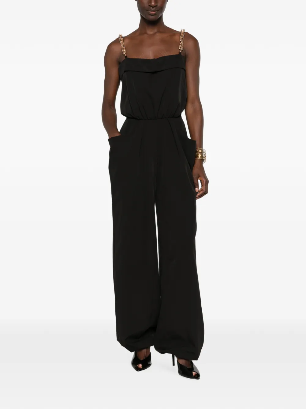 MITILIANE COUTURE chain-strap jumpsuit Zwart