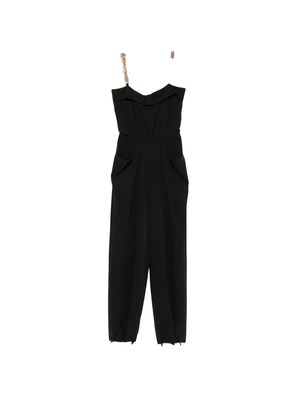 MITILIANE COUTURE chain-strap jumpsuit - Nero