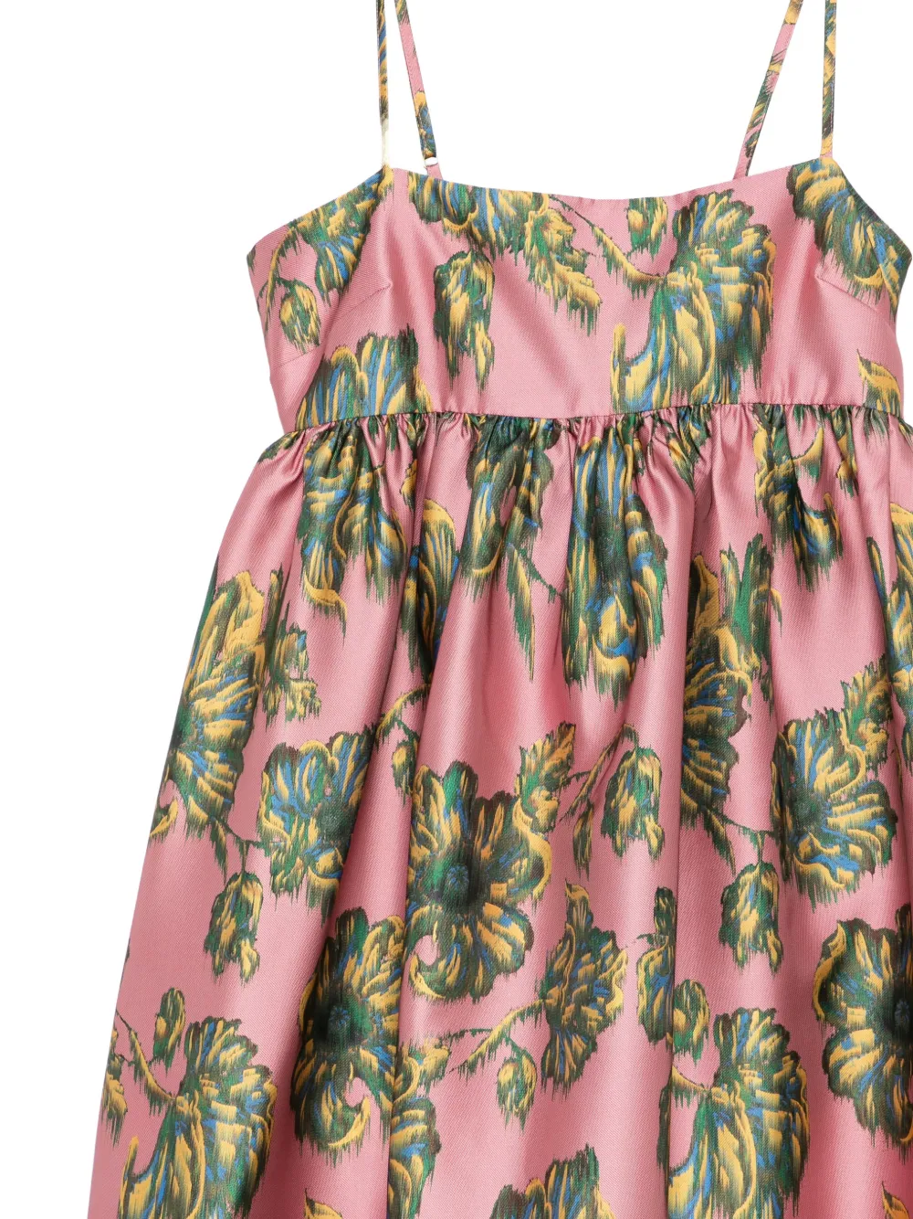 ALEMAIS Faye midi-jurk met bloemenprint en strikdetail Roze
