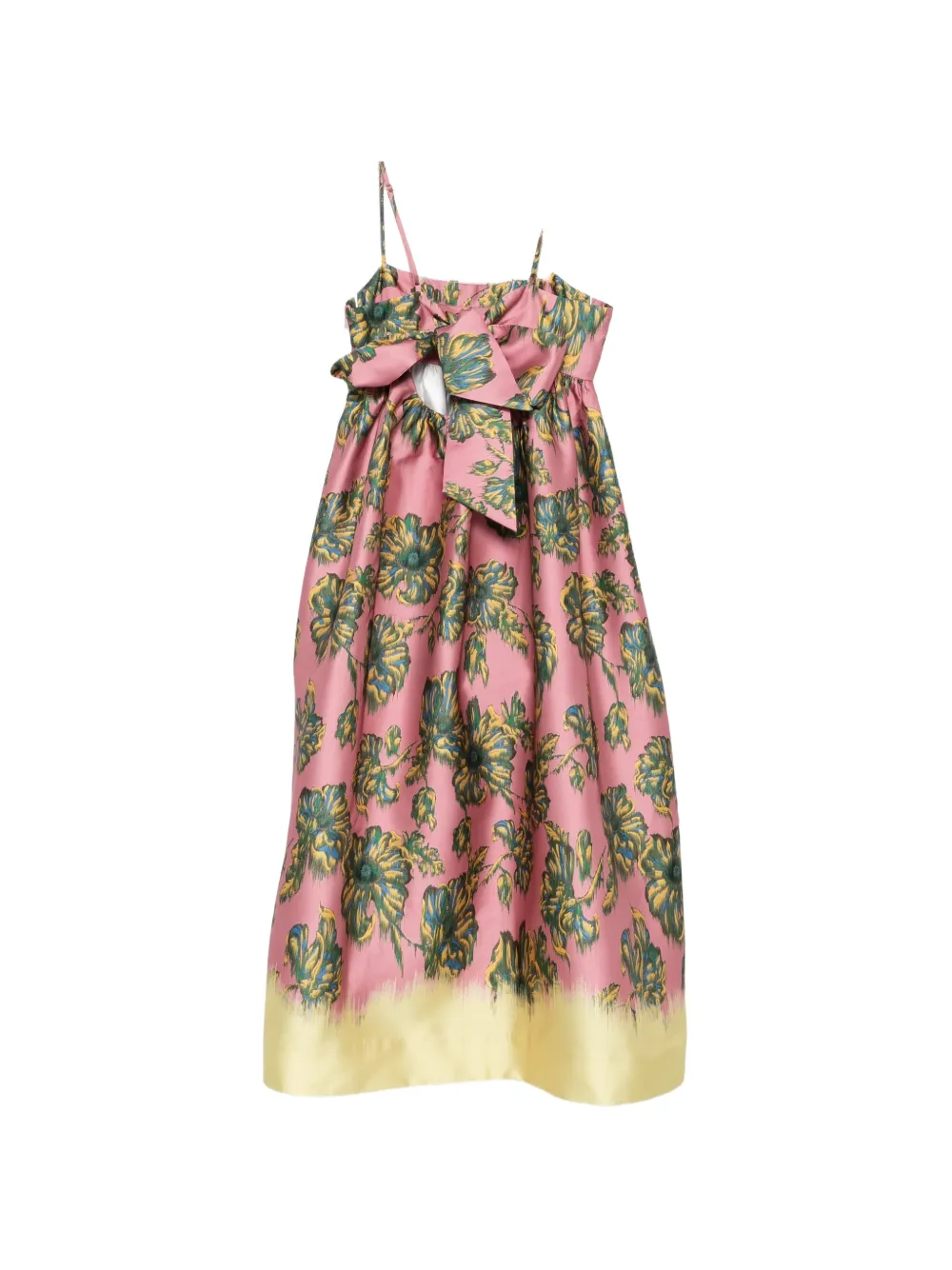 ALEMAIS Faye midi-jurk met bloemenprint en strikdetail Roze