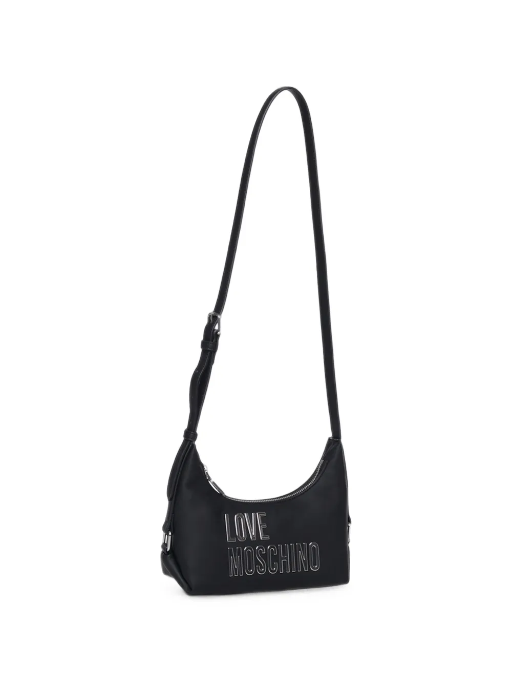 Love Moschino Schoudertas met logoplakkaat Zwart