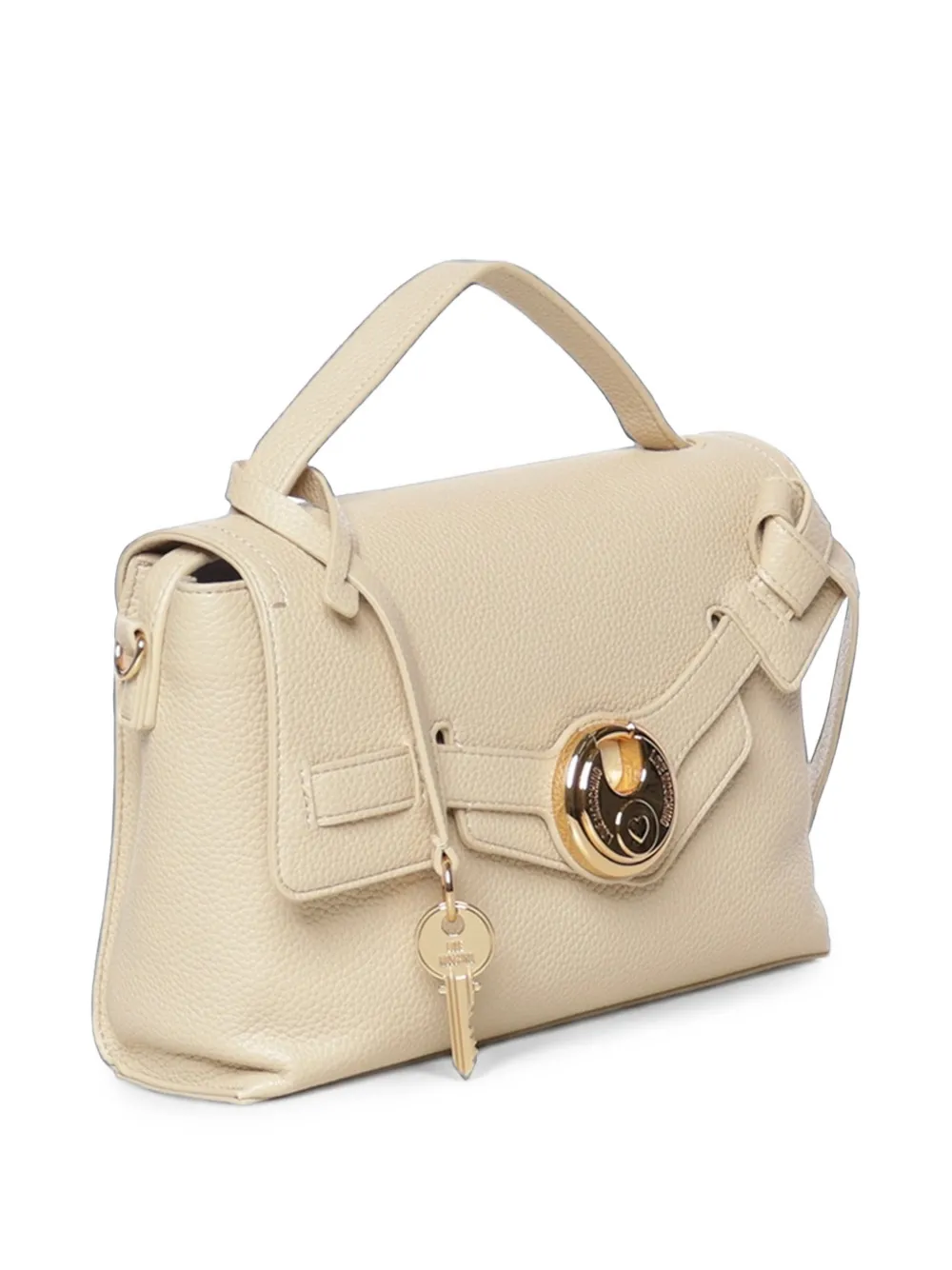 Love Moschino Shopper met logoplakkaat Beige