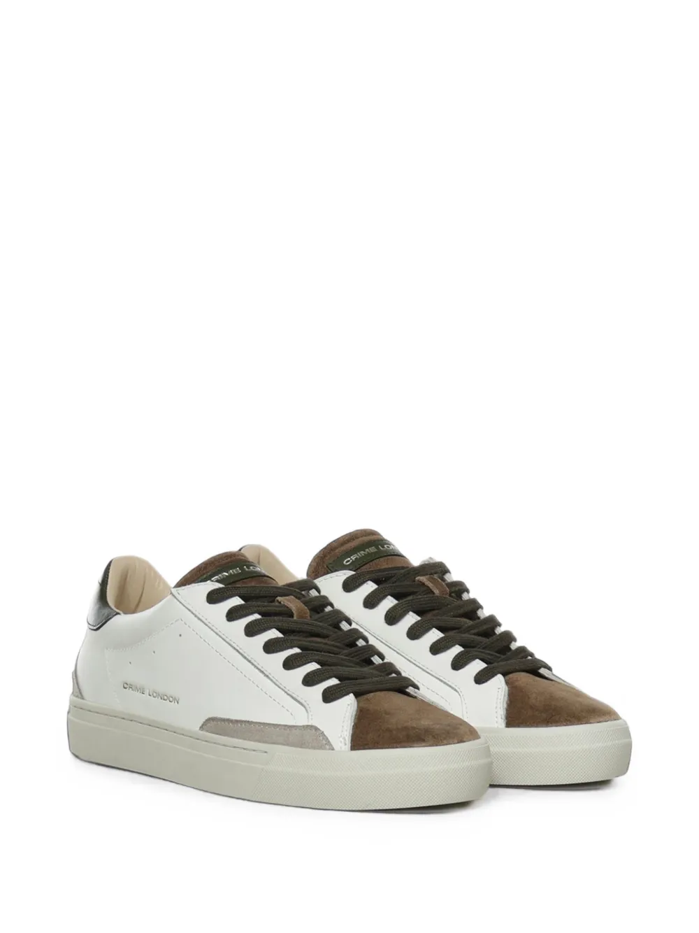Crime London Essential lace-up sneakers Wit