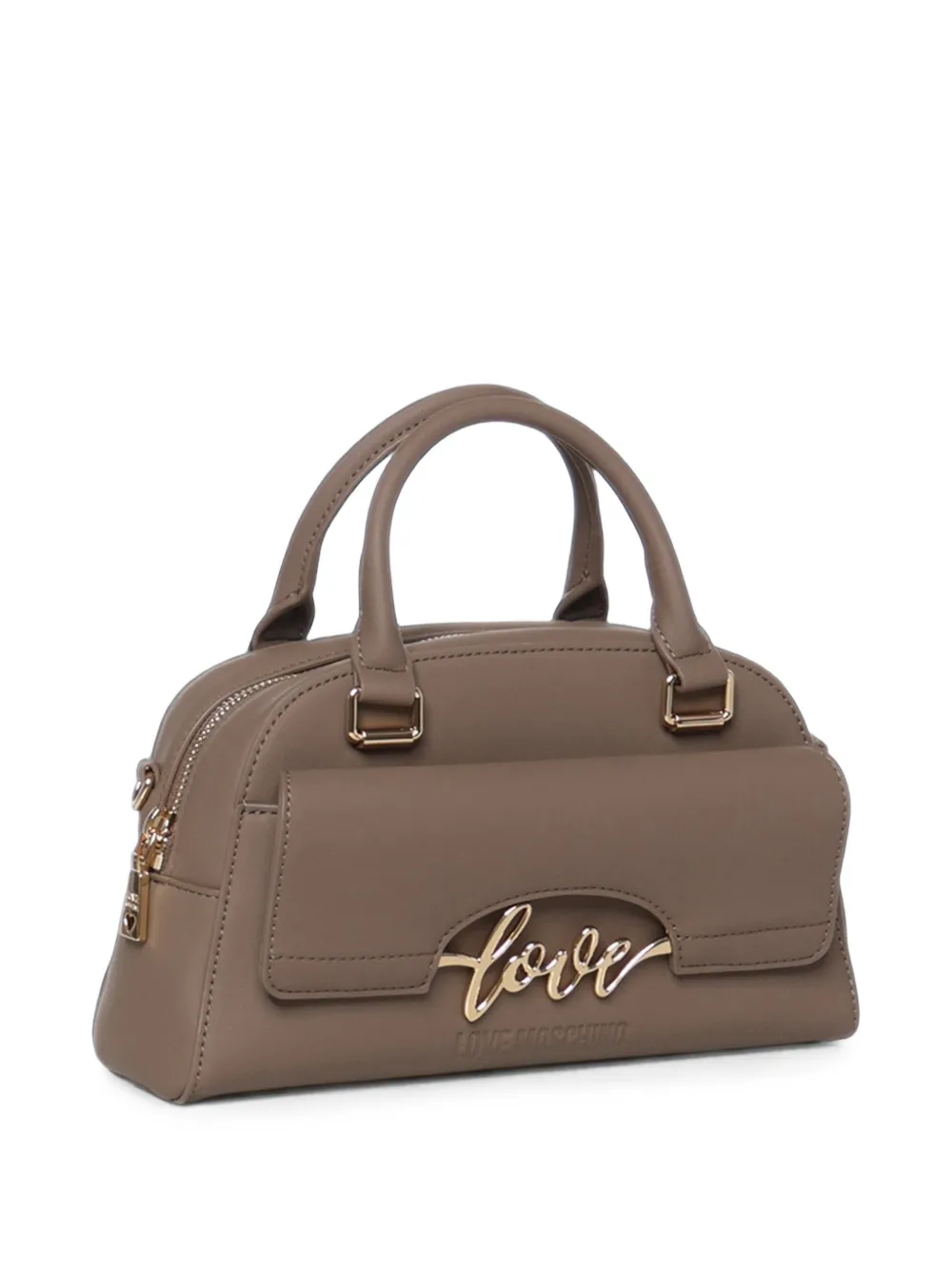 Love Moschino Heuptas met logoplakkaat Beige