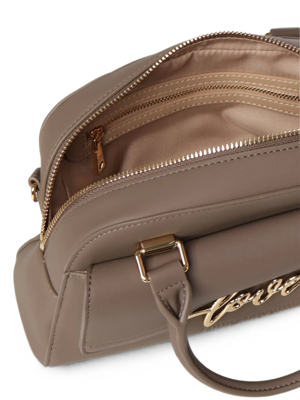 Love Moschino Heuptas met logoplakkaat Beige