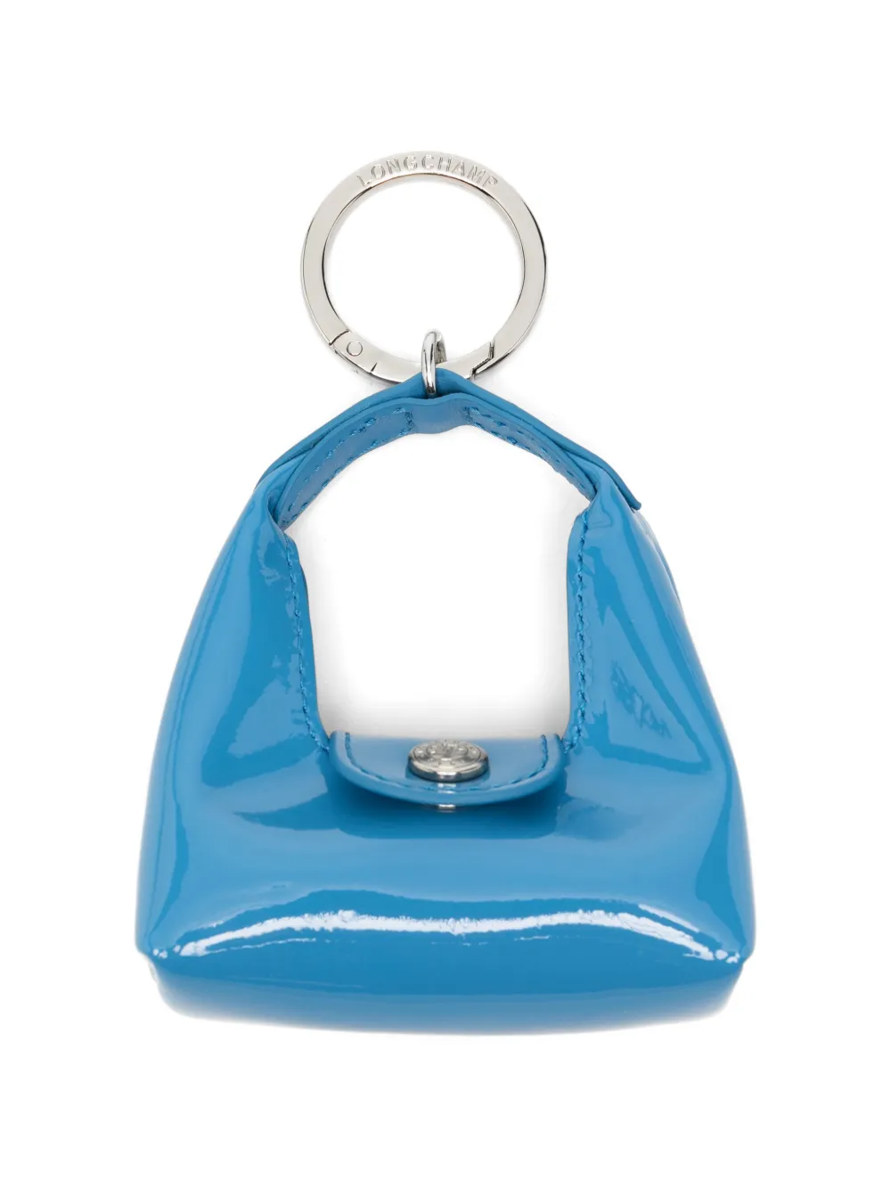 Longchamp patent-leather keyring