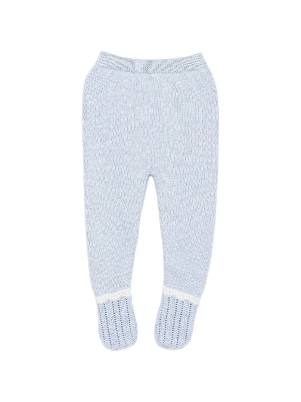 Paz Rodriguez Gebreide broek en trui met ceintuur Blauw