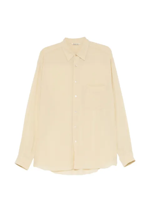 Auralee Airy silk georgette shirt