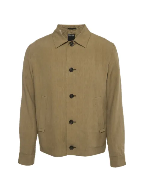 Ermenegildo Zegna Vintage button-up linen jacket