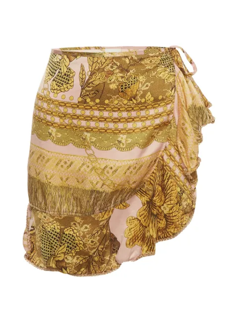 La Perla floral-print wrap skirt