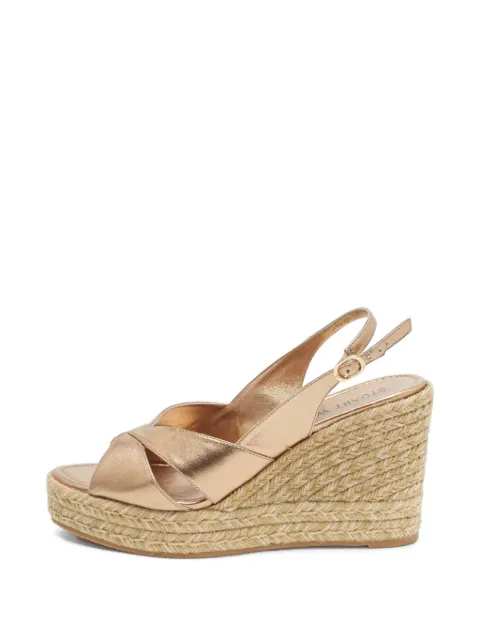Stuart Weitzman crossover-strap espadrille sandals