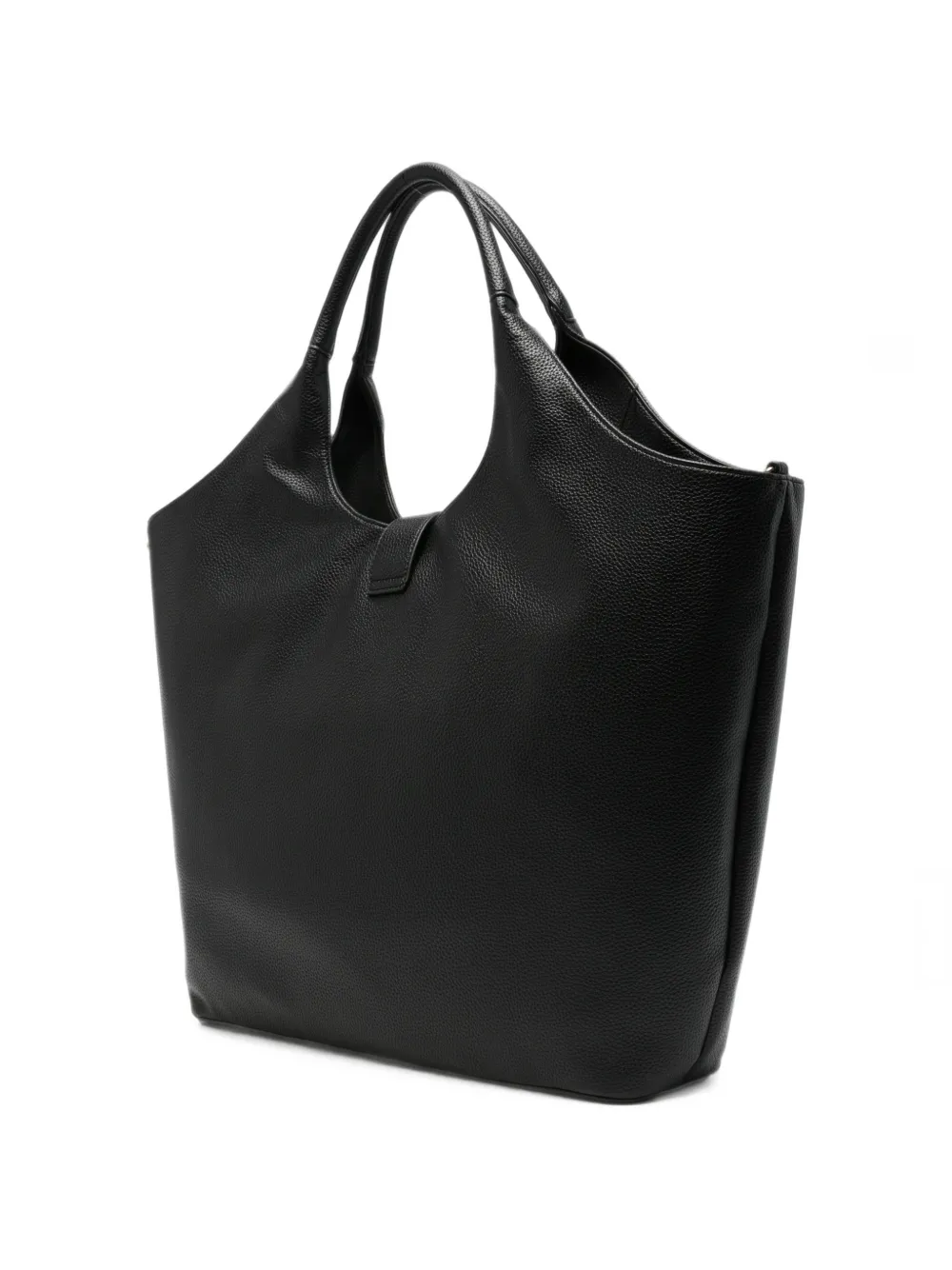 Love Moschino logo-plaque pompom-detail tote bag Zwart