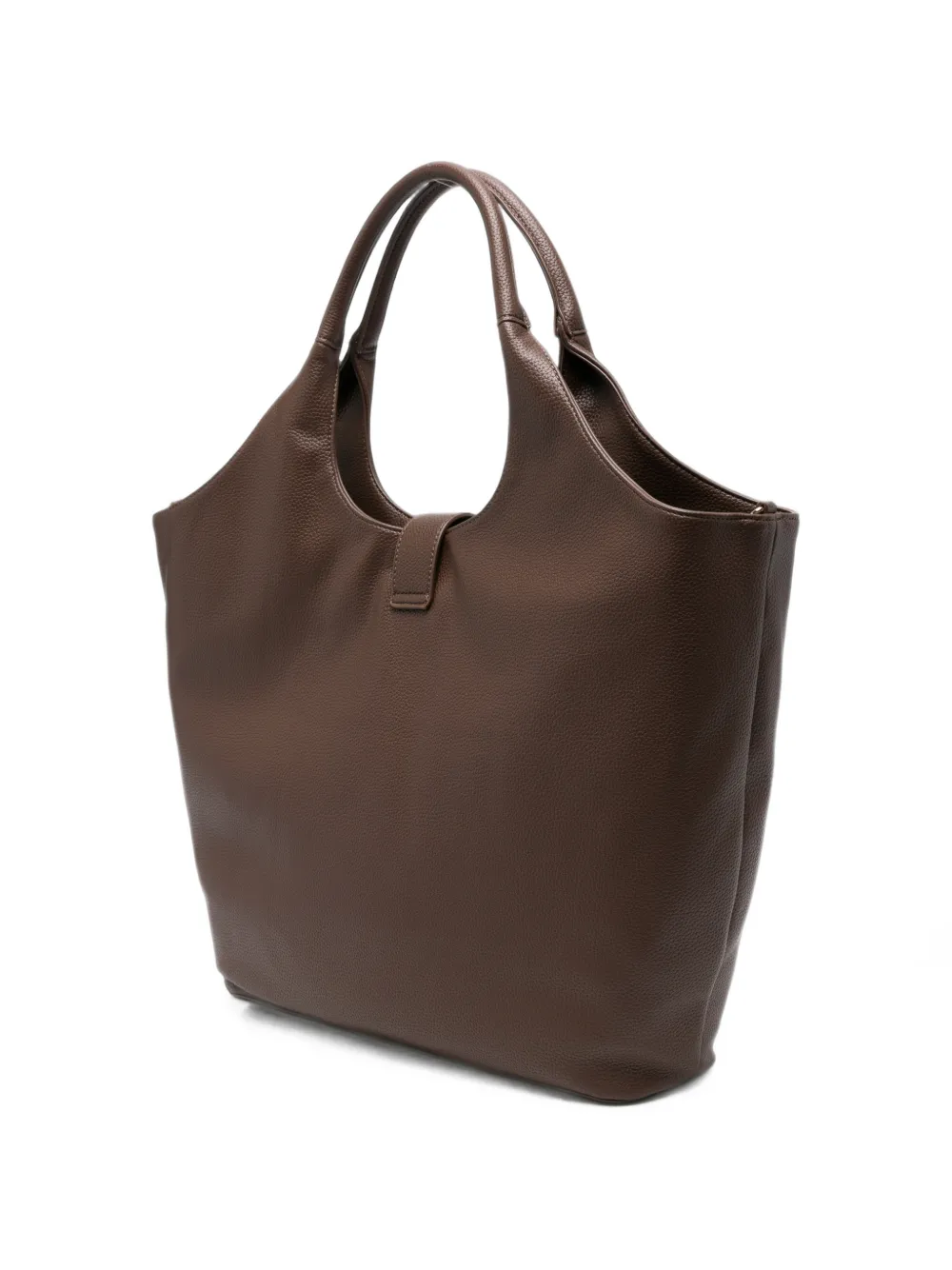 Love Moschino shopper met pompon-bedel en logoplakkaat Bruin
