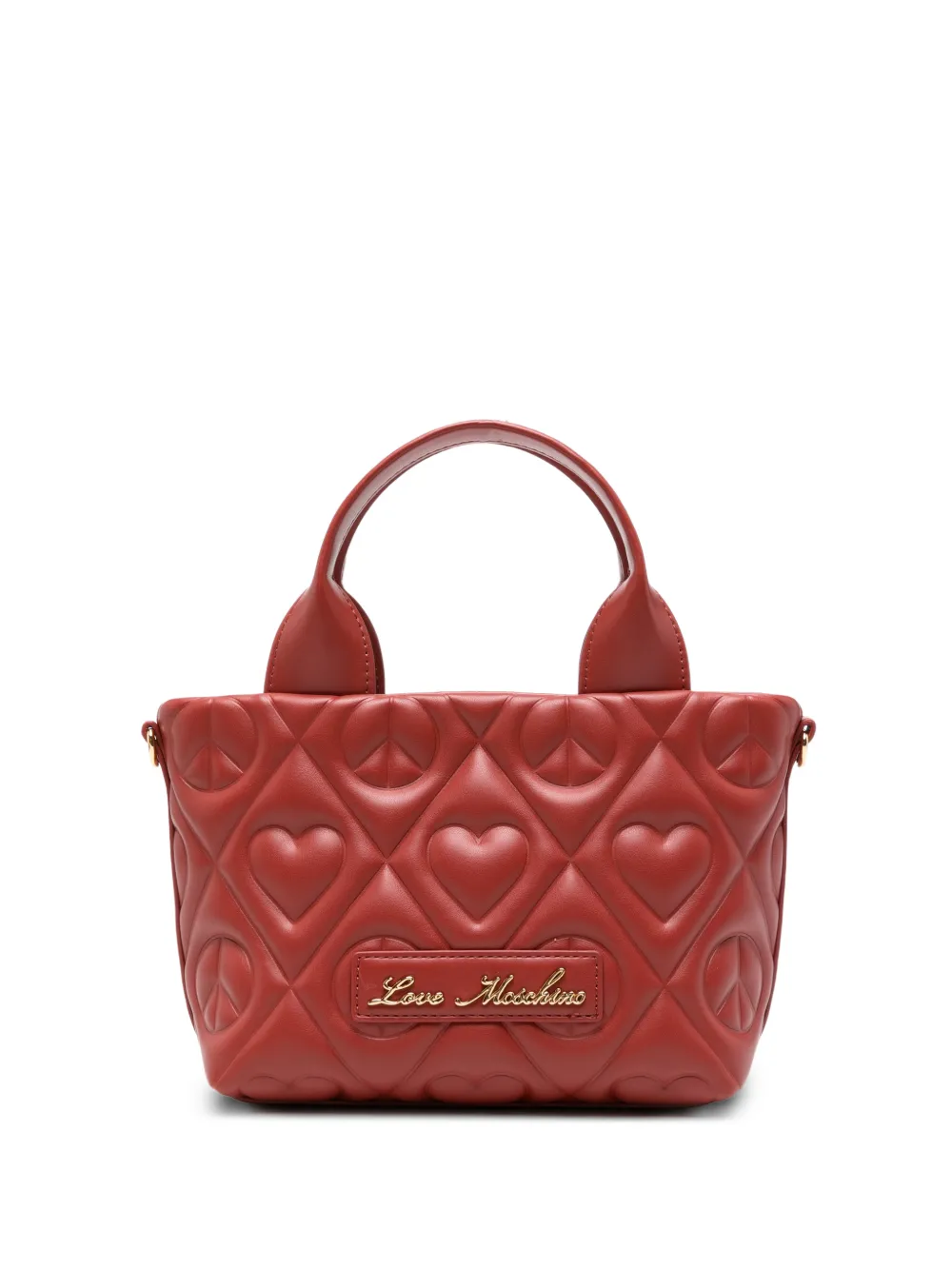 Love Moschino heart-quilted leather tote bag · OS