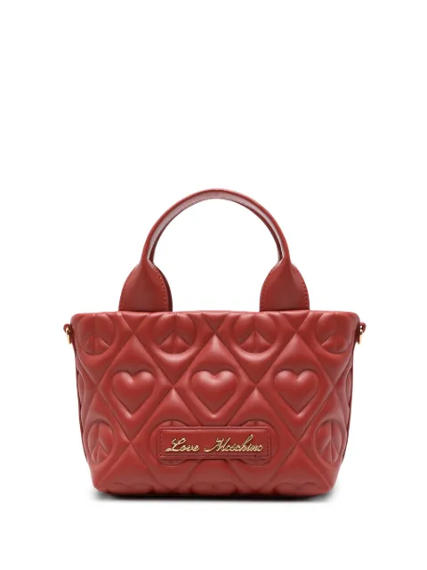 Love Moschino bolso shopper de piel con acolchado de corazón