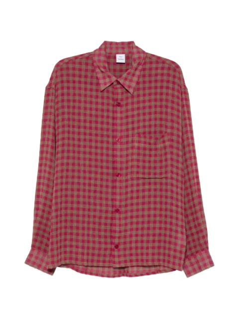 Won Hundred Mason check-pattern long-sleeve shirt