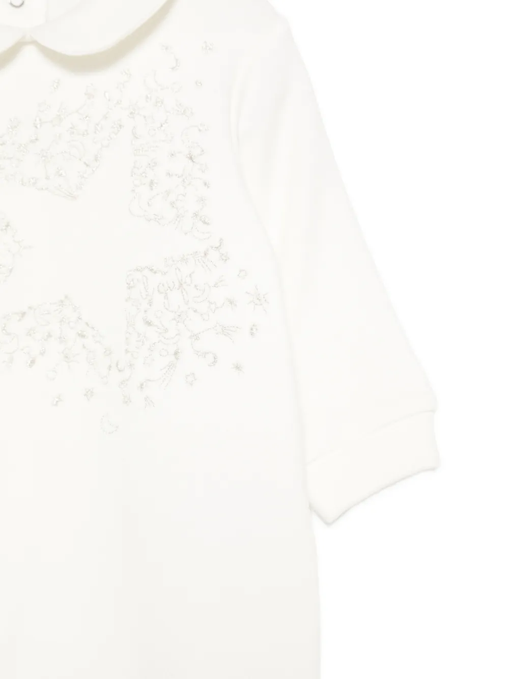 Il Gufo star-embroidered peter pan-collar pajamas Wit
