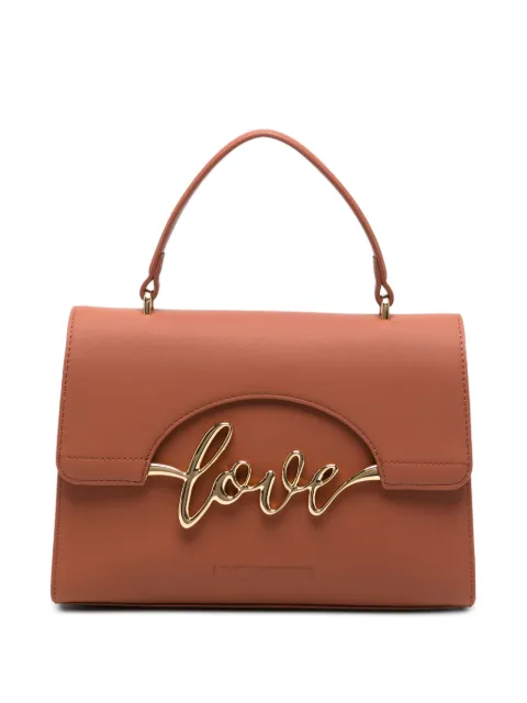 Love Moschino logo-plaque tote bag