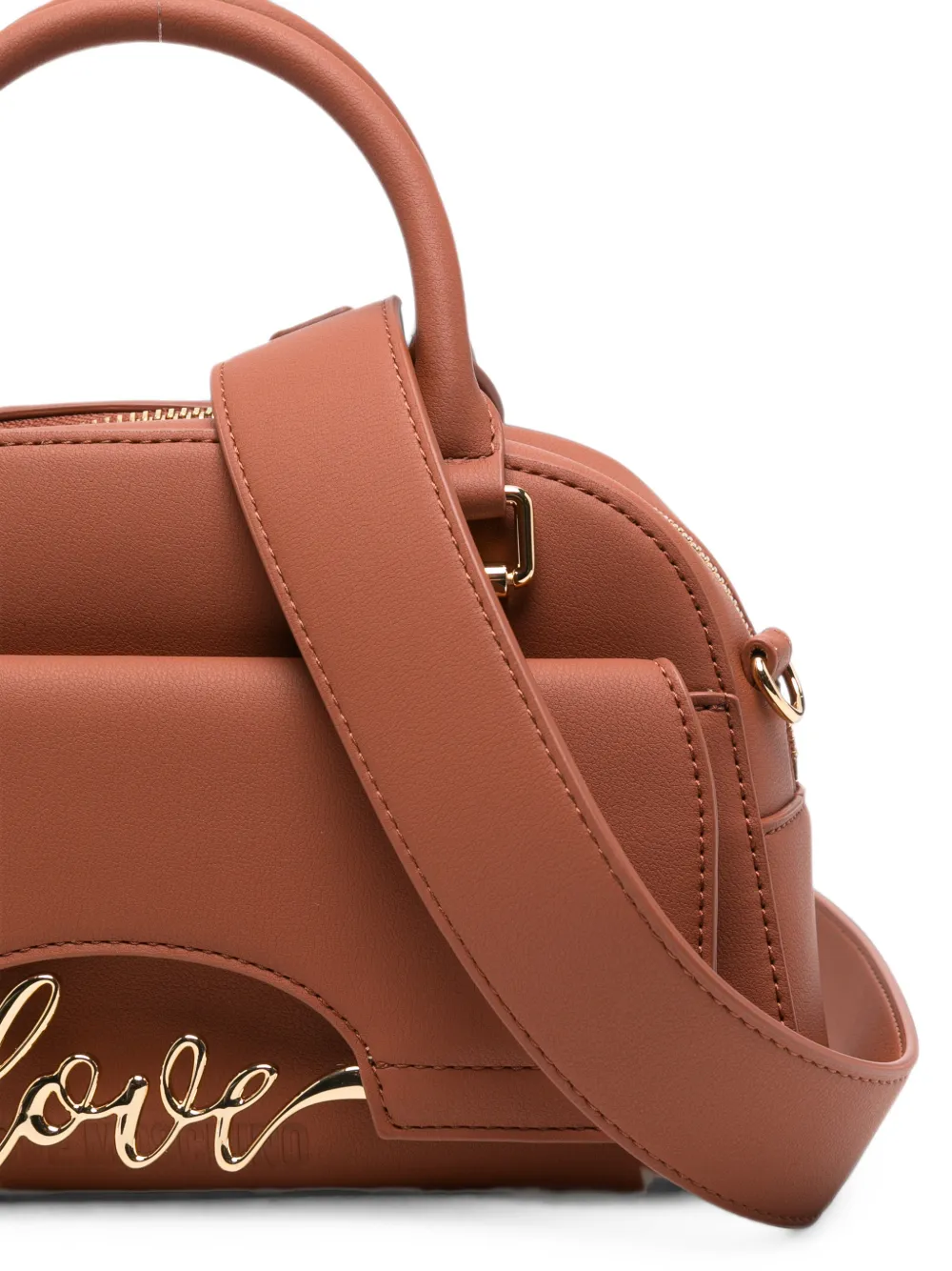 Love Moschino Heuptas met logoplakkaat Bruin